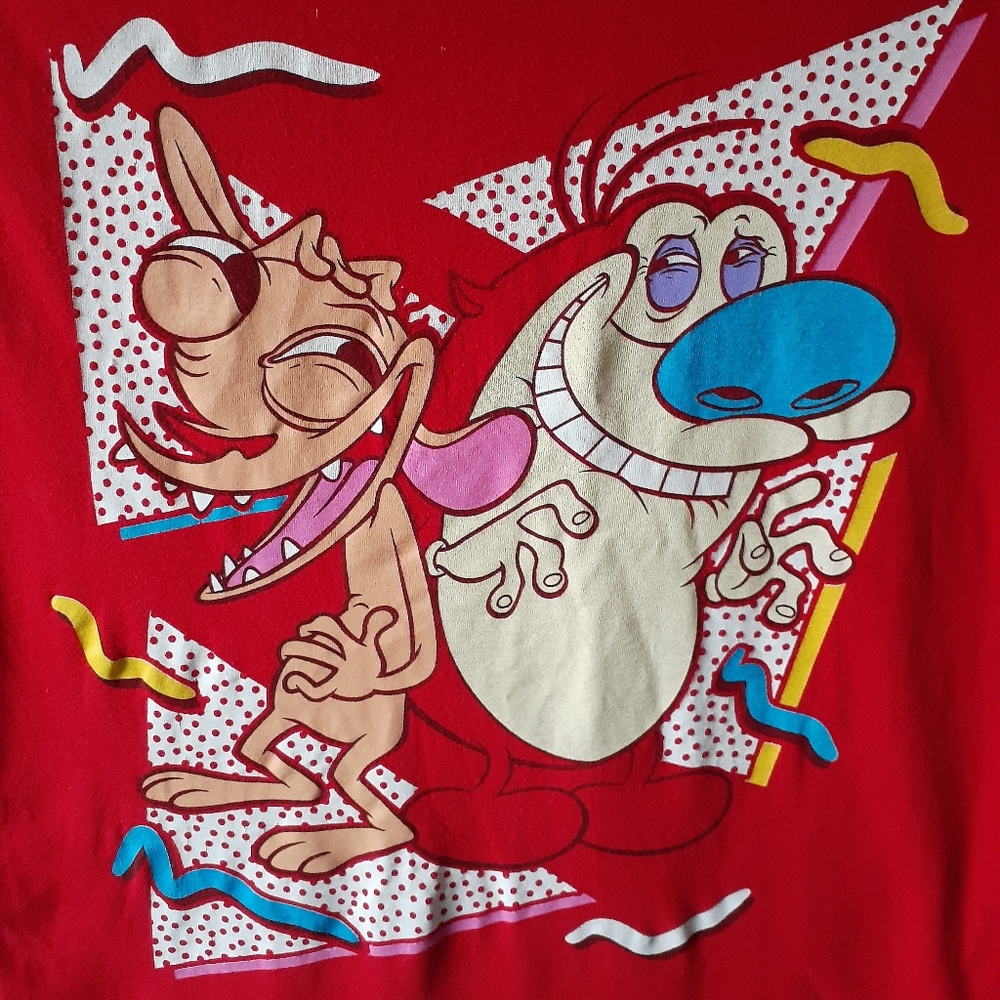 Ren & Stimpy men's red short-sleeve t-shirt - Picture 6 of 8